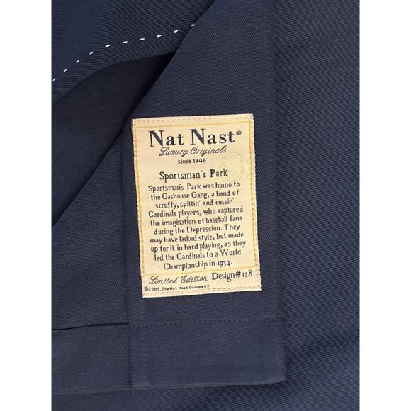 Nat Nash Sportsman's Park Embroidered 100% Silk Short Sleeve Shirt- Men's Large - Picture 6 of 7